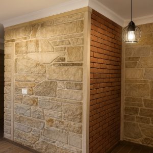 Taş ve Tuğla Dekorasyon Model-1-0 Tuğla detaylı estetik taş duvar kaplama