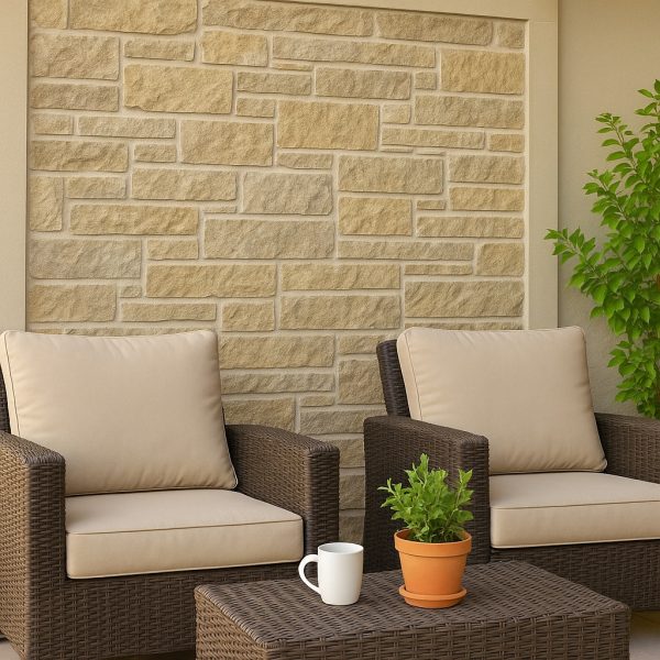 Taş duvar kaplama model 1 iç mekân uygulaması