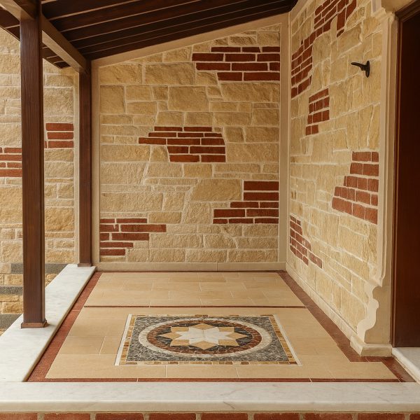 Modern villa taş kaplama örneği – dayanıklı ve dekoratif dış cephe