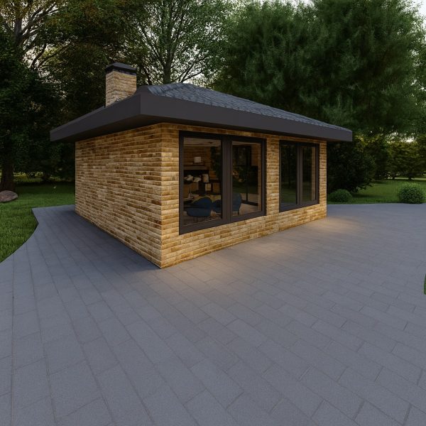 Şık tasarımlı taş kaplama dış cephe örneği