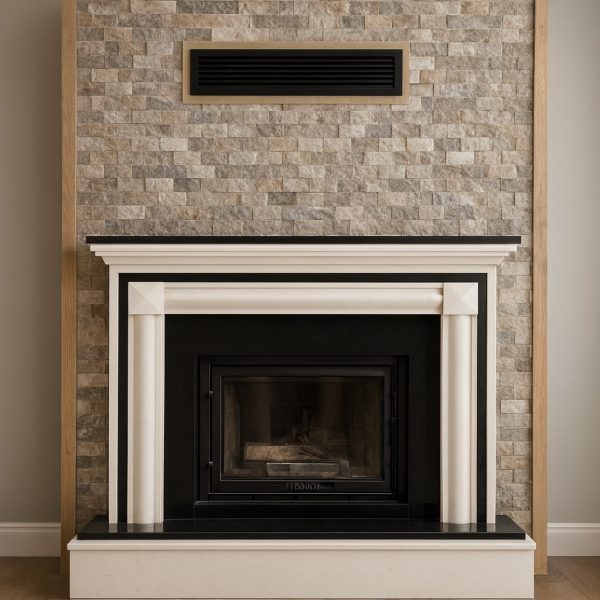 Taş ve Tuğla Dekorasyon Model-15-1 Patlatma taş duvar kaplama modeli şömine arkası kullanımı