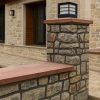 Doğal taş bahçe duvar kaplama örneği