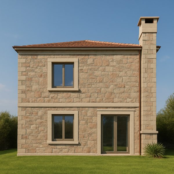 Taş ve Tuğla Dekorasyon Model-20-2 Doğal taş görünümlü villa dış cephe