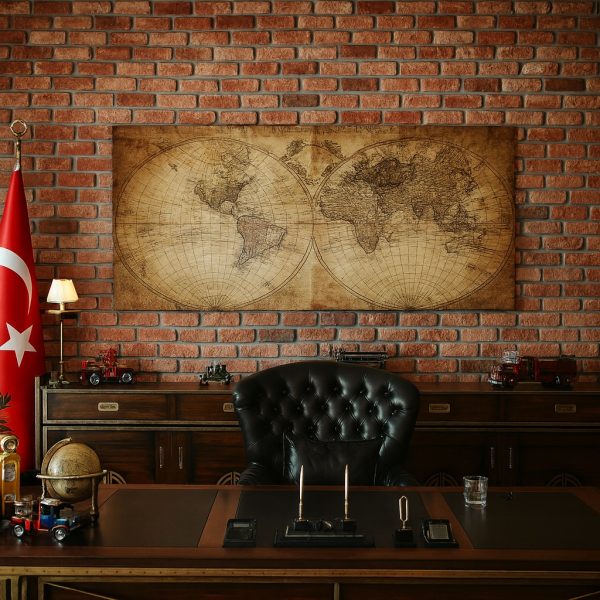 Taş ve Tuğla Dekorasyon Model-23-1 Ofis ortamında dekoratif tuğla kaplama duvar