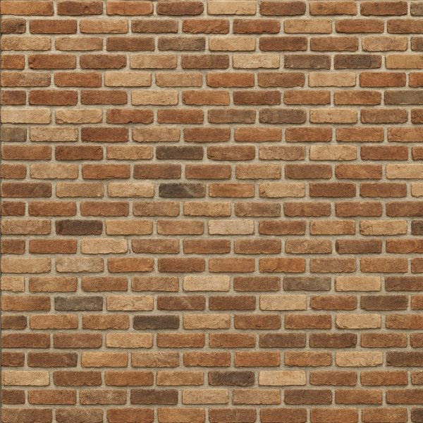 Taş ve Tuğla Dekorasyon Model-23-3 Yakından çekilmiş kırmızı ve gri tonlarda dekoratif tuğla kaplama duvar detayı