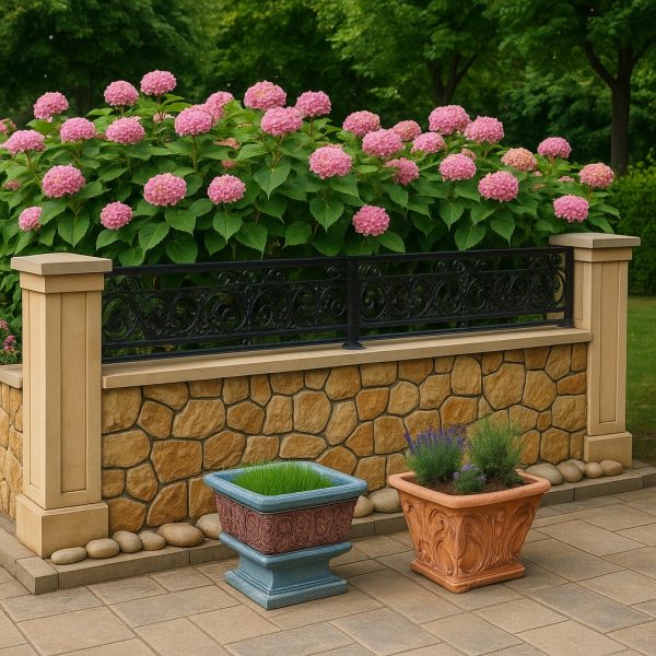 Taş ve Tuğla Dekorasyon Model-25-2 Çit duvar uygulamasında kullanılan Bahçe Duvar Kaplama Model 25