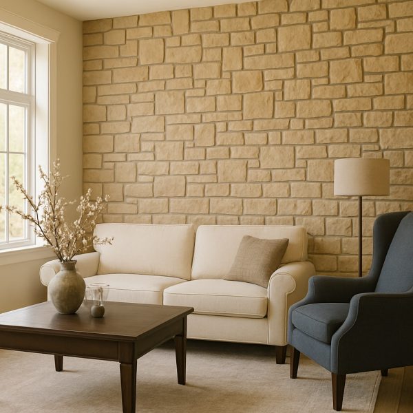 Modern oturma odası için salon taş duvar modelleri - model 27 taş kaplama