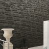 Taş ve Tuğla Dekorasyon Model-9-1 Modern antrasit taş duvar dekorasyonu