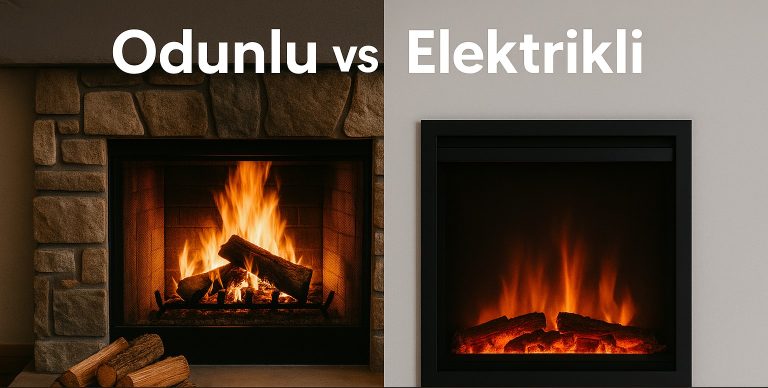 odunlu ve elektrikli şömine karşılaştırması