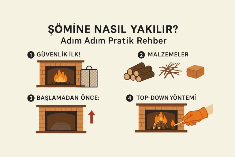 şömine nasıl yakılır