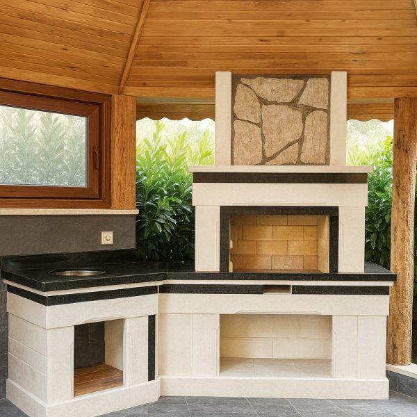 Teras barbekü model 21 ön görünüm