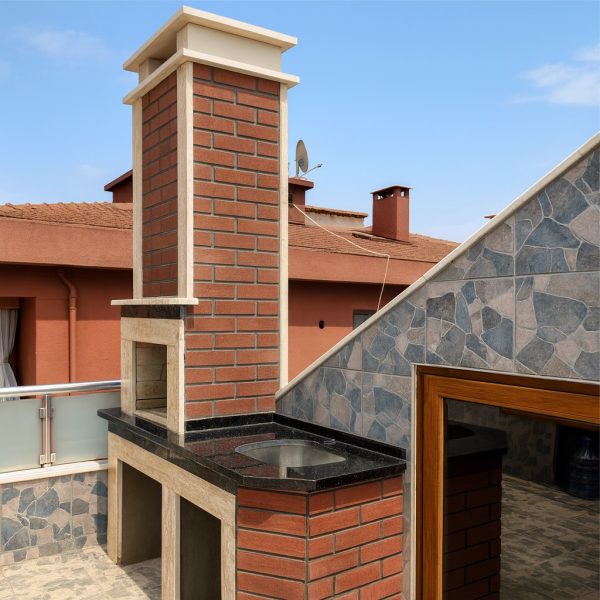 Teras ve yazlık için uygun kompakt barbekü modeli – Model 9