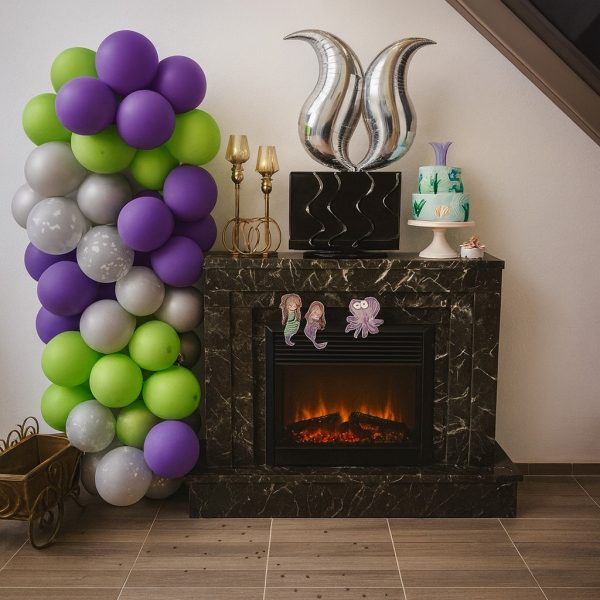 elektrikli-somine-model-1-2 Şık detaylı siyah mermer elektrikli şömine Model 1