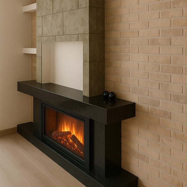 Dekoratif ve pratik kullanımlı elektrikli şömine Model 5