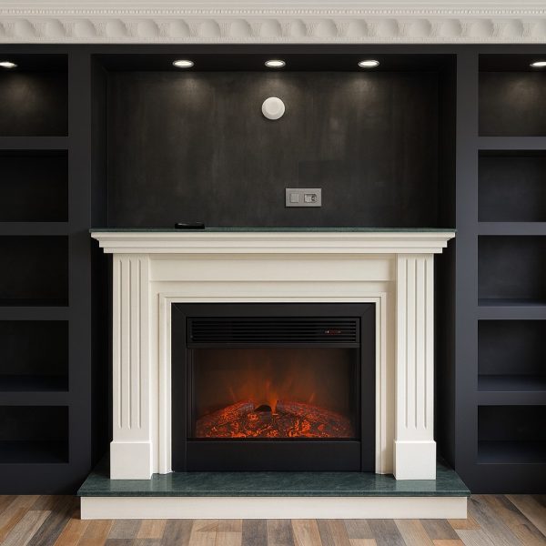 Elektrikli dekoratif şömine model 6 önden görünüm