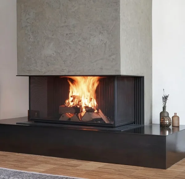 odunlu-somine-model-10-1 Model 10 siyah çerçeveli modern şömine