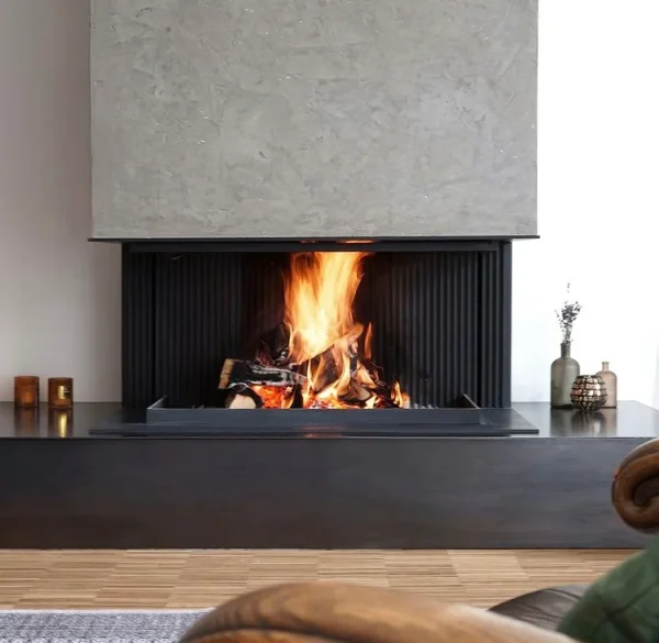 odunlu-somine-model-10-2 Minimalist tasarımlı modern şömine modeli