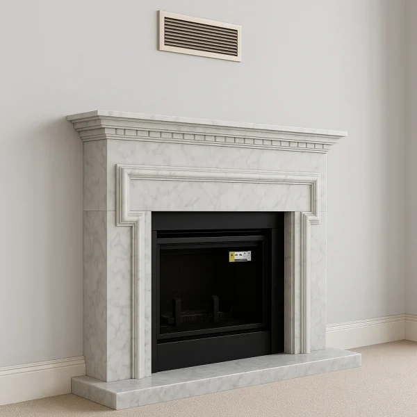 odunlu-somine-model-16-2 Modern tasarımlı mermer kaplama şömine