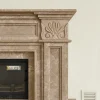 odunlu-somine-model-17-2 Klasik detaylı mermer şömine tasarımı