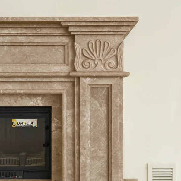 odunlu-somine-model-17-2 Klasik detaylı mermer şömine tasarımı