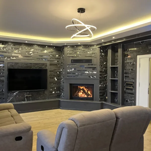 odunlu-somine-model-3-2 Şık detaylara sahip köşe siyah mermer şömine