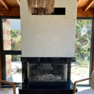 Taş duvar şömine model 6 ön görünüm