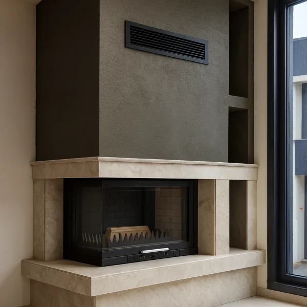 odunlu-somine-model-8-2 köşe yerleşimli odunlu şömine taş kaplama