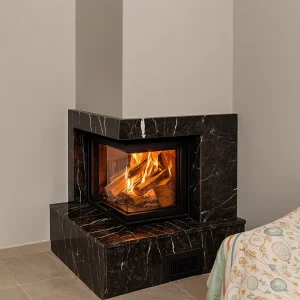 odunlu-somine-model-43-1 Siyah mermer köşe şömine – modern ve zarif odunlu şömine modeli