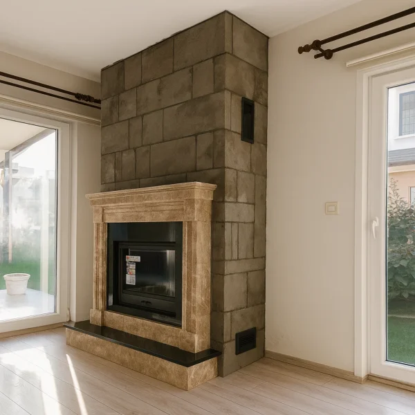 odunlu-somine-model-63-2 Gerçek odun ateşiyle çalışan model 63, modern iç mekânda doğal taş dokusu ve dengeli tasarımıyla hem estetik hem işlevsel bir merkez noktası sunar.