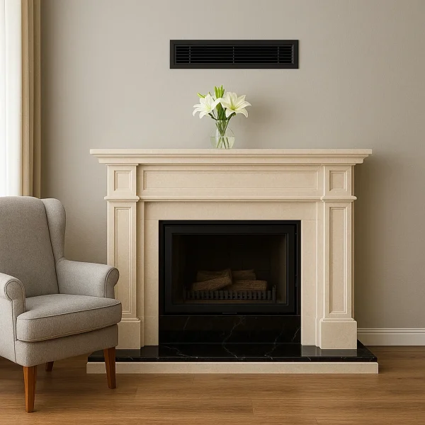 odunlu-somine-model-78-2 Model 78 zarif detaylı odunlu şömine ön görünüm